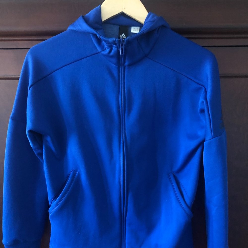 Boys Adidas Zippered Hoodie Size YMD